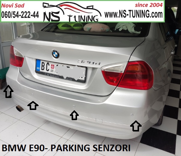 bmw e90 e91 ugradnja parking senzora novi sad ns tuning senzori za parkiranje